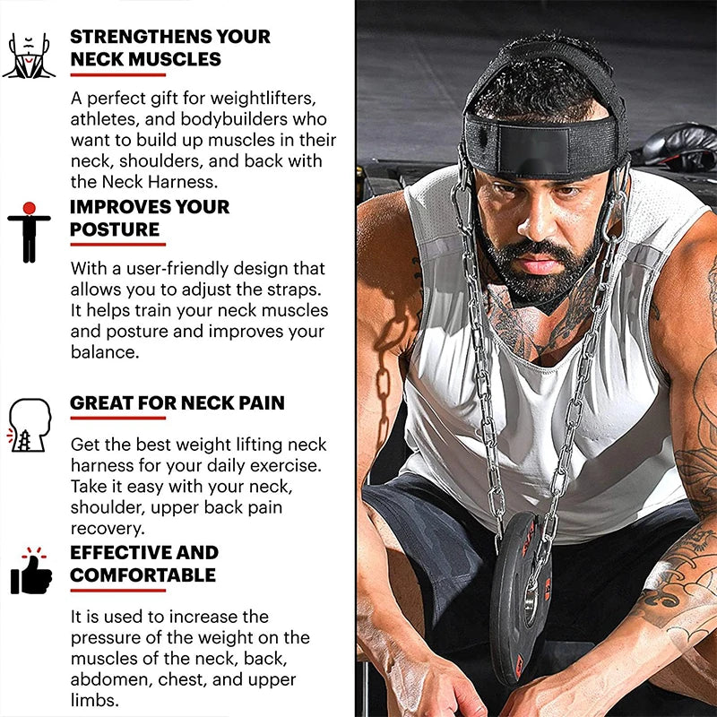 Head Neck Weight Lifting Straps,
